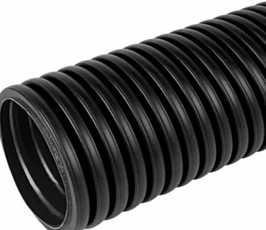 Труба HDPE двустенная гофрированная черная SN8 DN500, длина 6 м