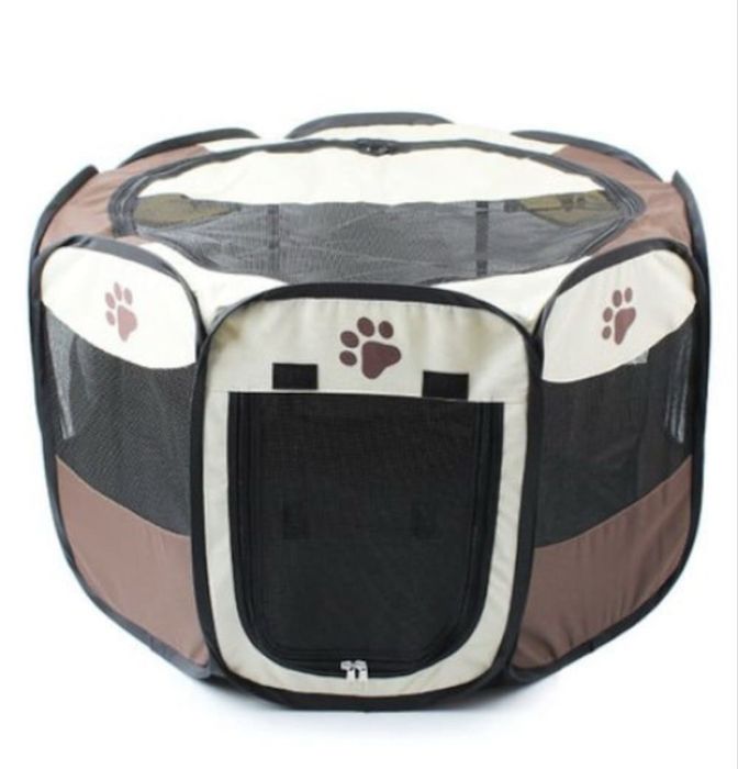 Сгъваема кошара за кучета и котки 114см/114см височина 60см