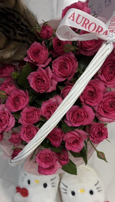 Кустовые розы.