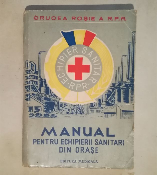 Manual pentru echipierii sanitari din orase. Crucea rosie 1959