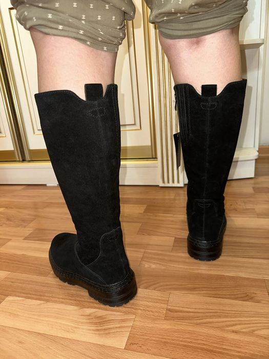 Сапоги замшевые зимние