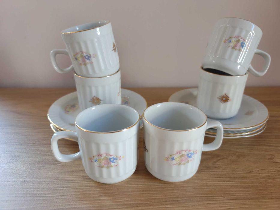 Set căni porțelan romanesc