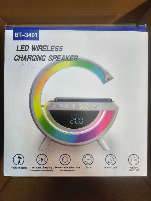 BT-3401 LED Wireless Charging Speaker