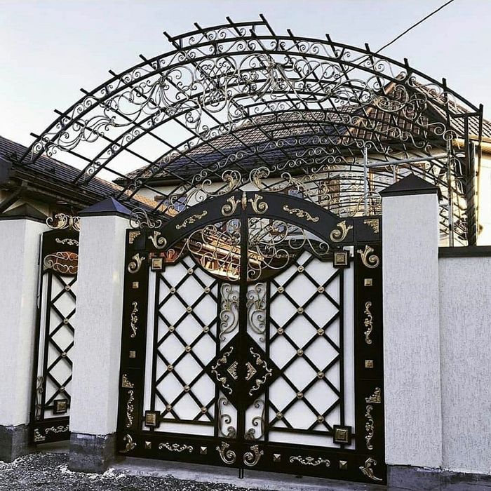 Навес Арка Ворота Есік сварка жұмыстары