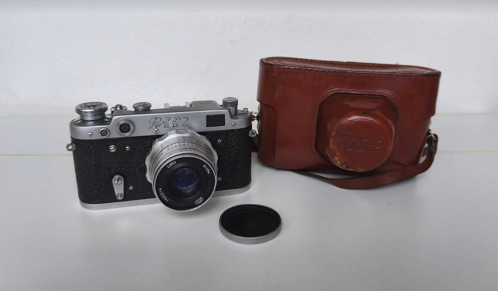 Aparat foto, vechi, pe film, FED2