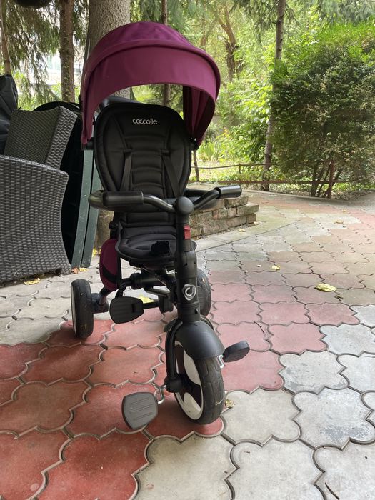 Tricicletă pliabilă Coccolle cu copertină, stare foarte bună