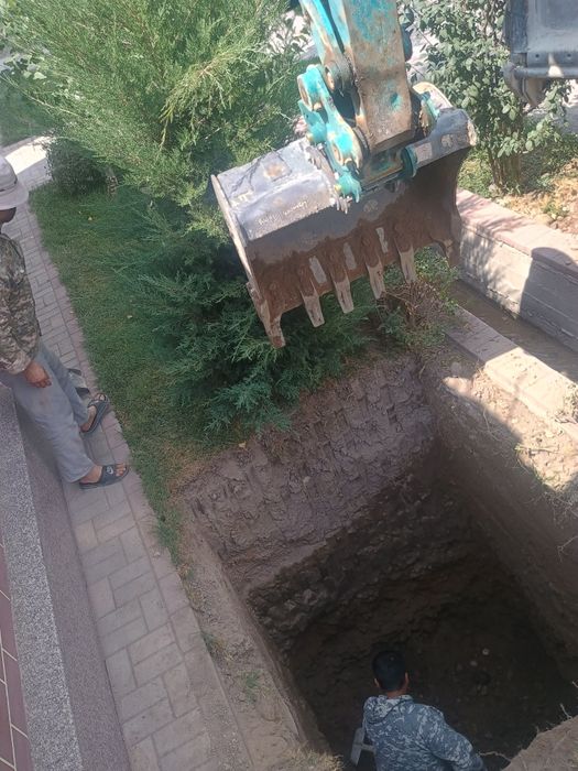 Экскаватор Тараз мини  трактор малютка , водопровод Су кіргізу септик