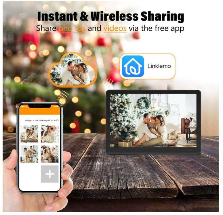 Rama foto digitala "8 1080p Touchscreen WIFI 16gb memorie interna