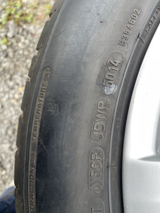 Jante aliaj 5x112 audi a4 a5 a6 cu anvelope de vara 225 55 16
