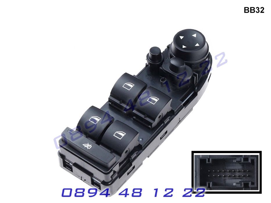 Бутони Копчета Блок Управление Ел Стъкла BMW БМВ E90 E91 Е90 Е91 3