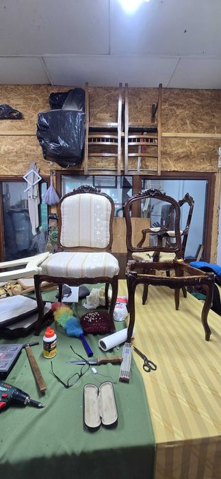 Restaurare, Mobila inchelait  Lustruit Tapitat