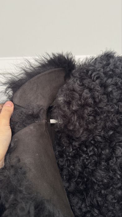 СРОЧНО Новая дубленка черная