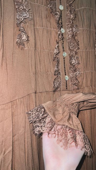 Свободное длинное платье