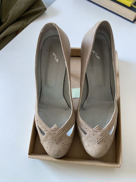 Pantofi dama comart piele