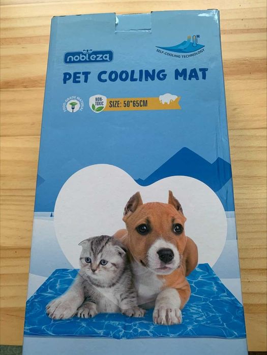 Nobleza Охлаждаща подложка за кучета, M 65x50 см, нетоксичен гел, синя