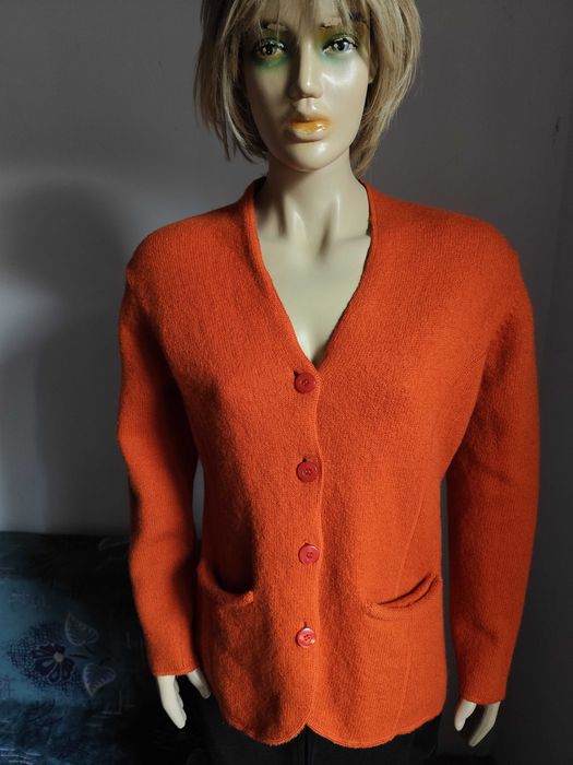 Sacou tangerine din lina Franco Callegari-masura L