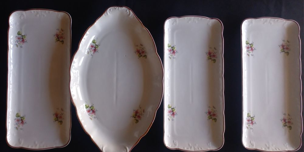 Platouri rotunde/dreptunghiulare, din porțelan fin de Cr de Ag