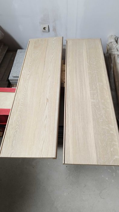 Дъбов плот - дъбови стъпала 5бр 118,5/ 34/ 2 избелен дъб