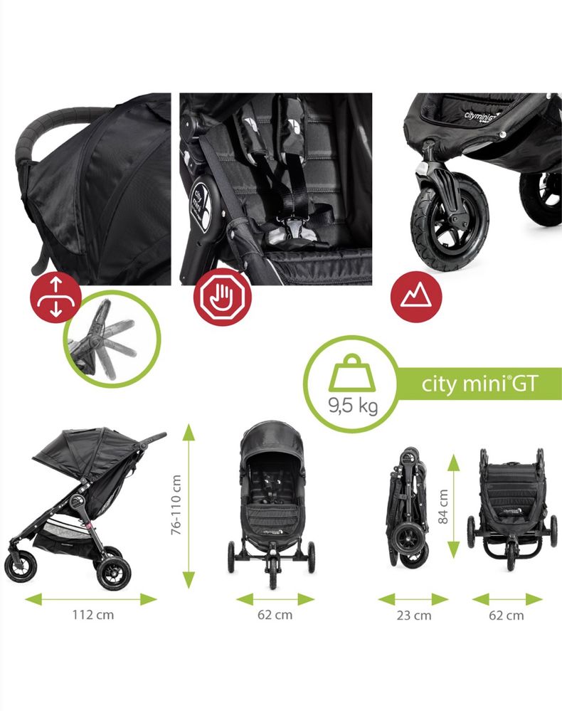 Baby jogger city shop mini gt charcoal denim