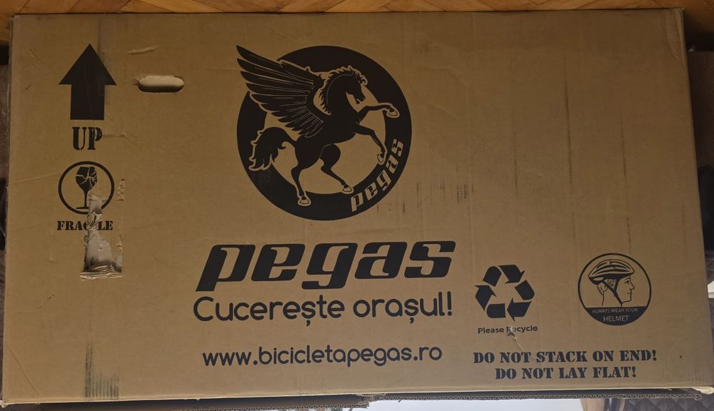 Bicicleta Pegas Clasic 2S, Bullhorn Lady, 50cm, Negru