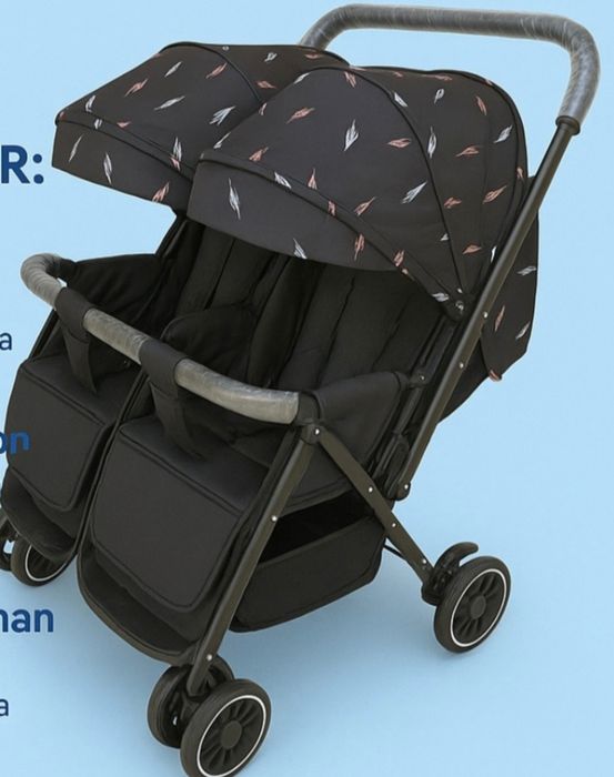 Egizaklar uchun ikkitalik kalyaska