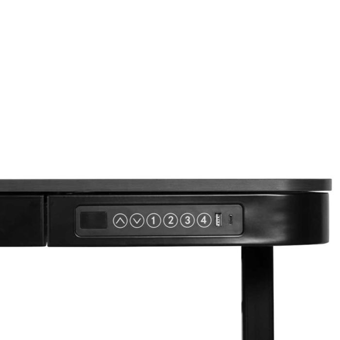 Ергономично регулируемо бюро Carmen CR-118 E - 150 см - черно