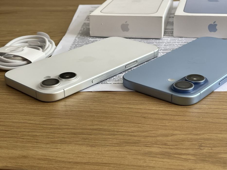 Бартер iPhones 17 256gb blue, white Йетел гаранция 100% батерии