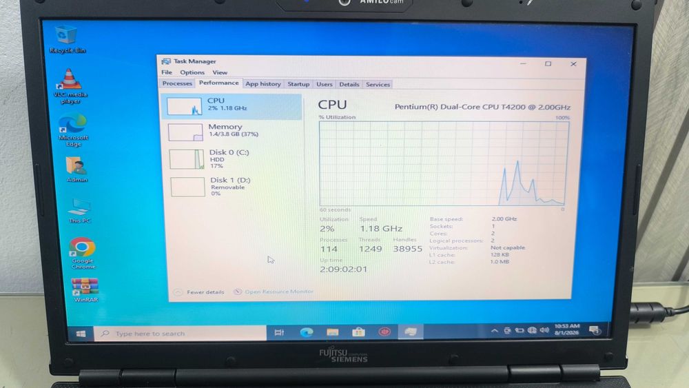 Laptop Dual Core - Fujitsu Siemens Amilo Notebook 3710 - functional, instalat