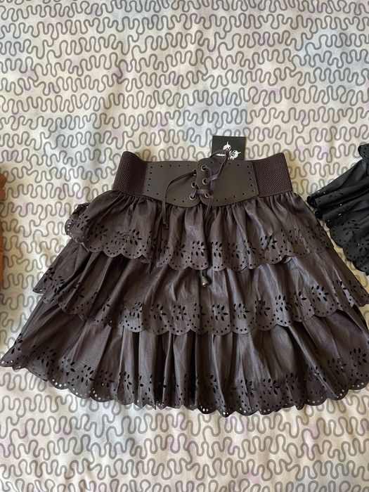 НОВА кожена пола с ПОДАРЪК