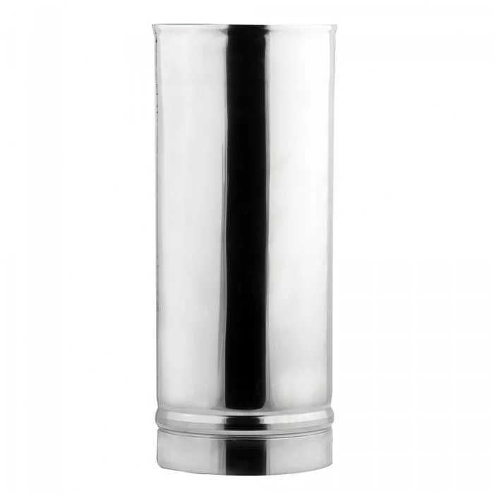 Cos de fum din inox izolat, cu teu 90 grade, D 180/250 mm