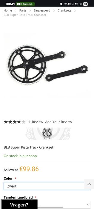 Vând pedalier Blb London 46 dinti