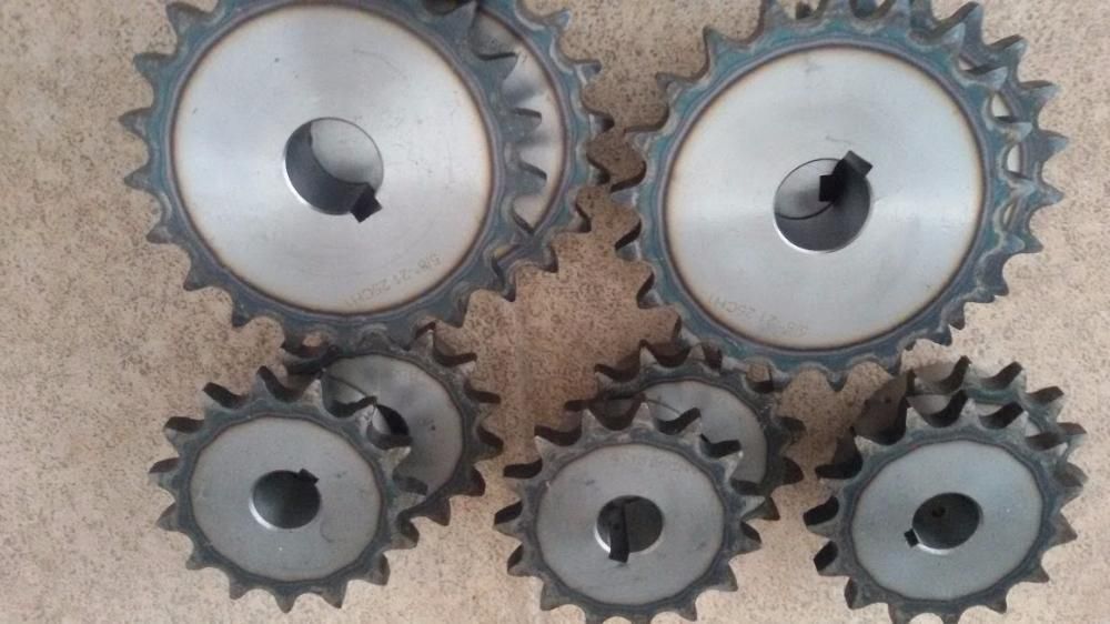 верижни зъбни колела с и без главина; зъбен венец, модулни зъбни колел