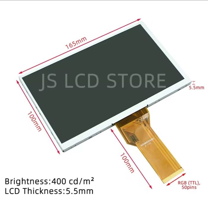 Display 7 Inch LCD. 50 pini 5.5 MM