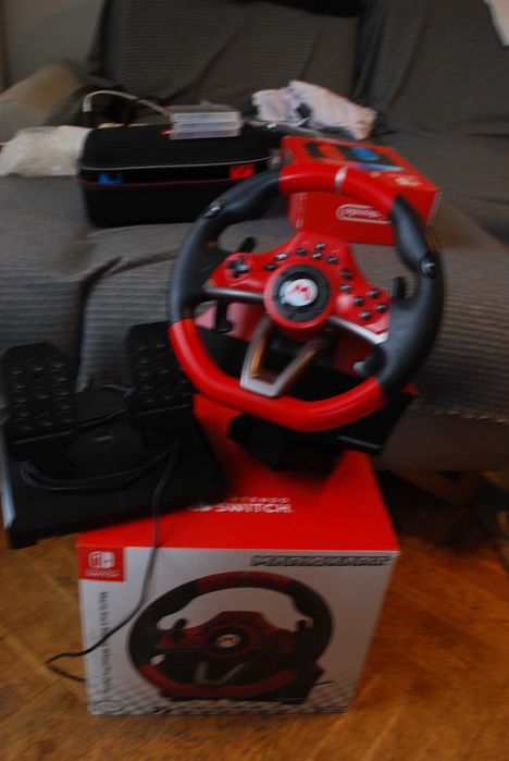 Nintendo Swich oled нинтендо  racing wheel pro deluxe super mario kart