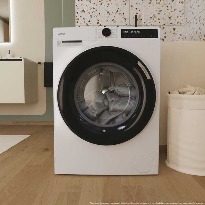 Нова инверторна пералня Candy BR 410B8-S, Клас A, 10 кг