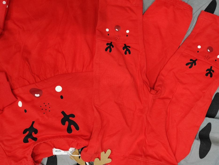 Коледни дрешки за момиче рокля, компкект с мини маус