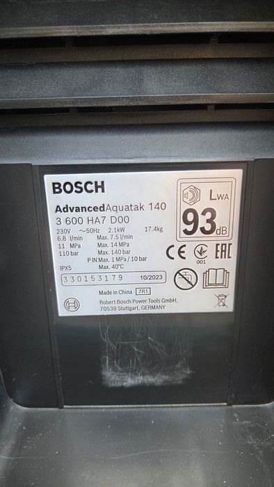 Aparat spalat presiune Bosch Aquatak 140 bar - nu karcher