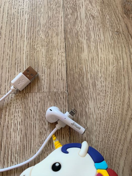 Детски слушалки Emoji -Unicorn ,TWS бели
