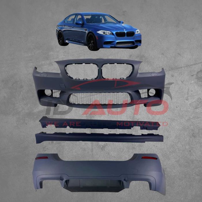 М пакет брони за BMW F10 (2010+) – M5 дизайн с отвори за халогени, бмв