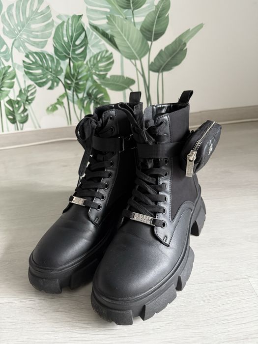 Ghete Steve Madden Tanker-H piele eco, marime 39, stare foarte buna