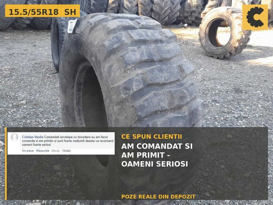 Anvelope 15.5/55R18 385/55R18 Dunlop Cauciucuri Remorca Cisterna Flotatie SH Garantie Factura Vidanja Platforma