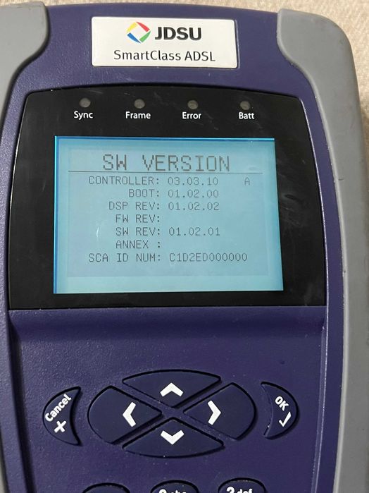 Tester internet comunicatii JDSU SmartClass ADSL fara accesorii