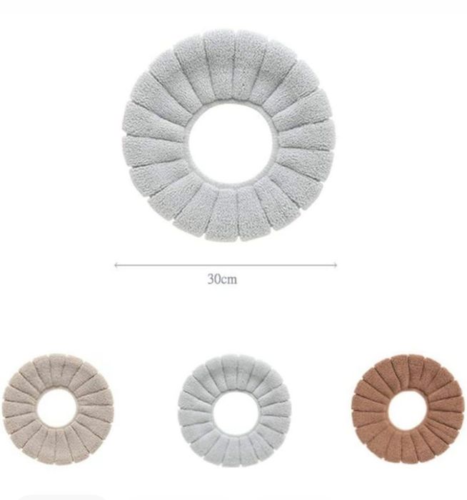 Пухкаво покривало за тоалетна седалка, мека подложка за тоалетна чиния