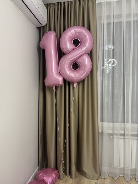 Гелиевые шары цифра 18