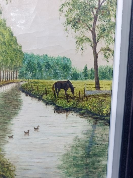 маслена картина ван лиерде: 36 x 42 см, подписана