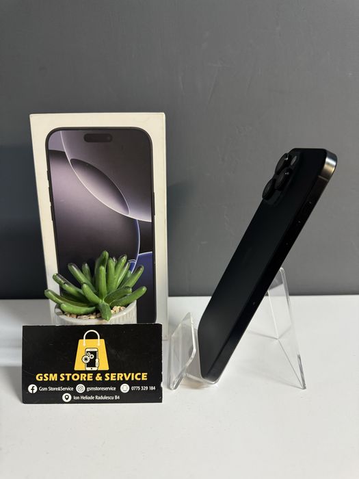 Iphone 16 Pro Max Black Titanium 256Gb Bat 100% Garantie Gsm Store&Ser