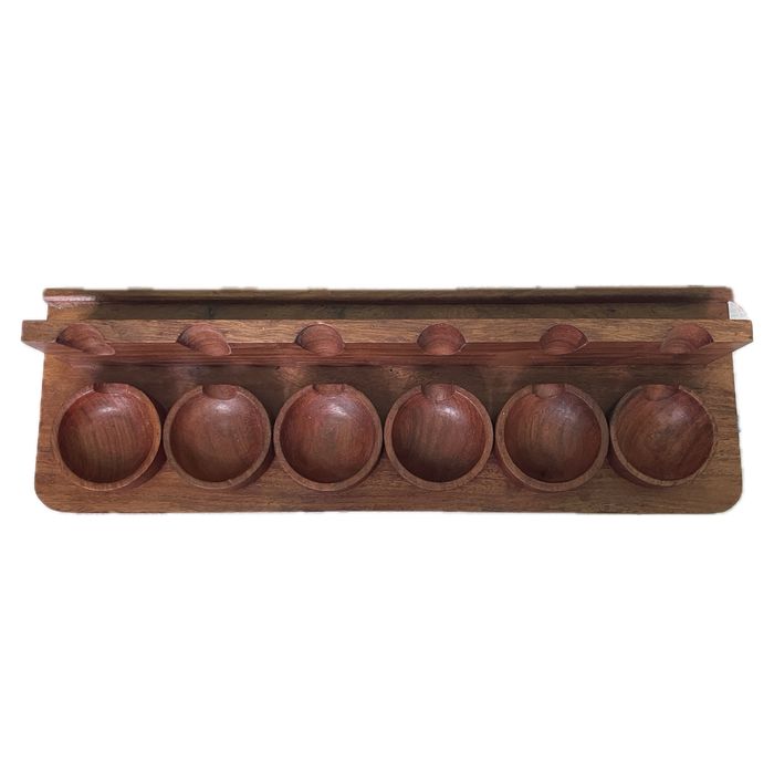 Suport din lemn pentru 6 pipe