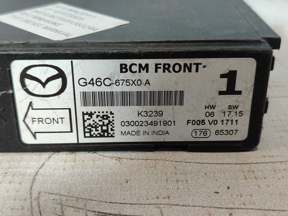 Modul confort / Unitate BCM fata Mazda 6 GJ COD: G46C-675X0A 2016 / [2013-2016] / (5G3)