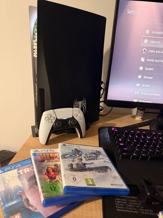 ТОП ОБЯВА – PlayStation 5 + Джойстик + 3 Игри