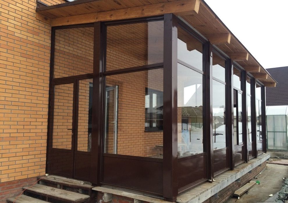 Тамбур из Алюминия и Пвх